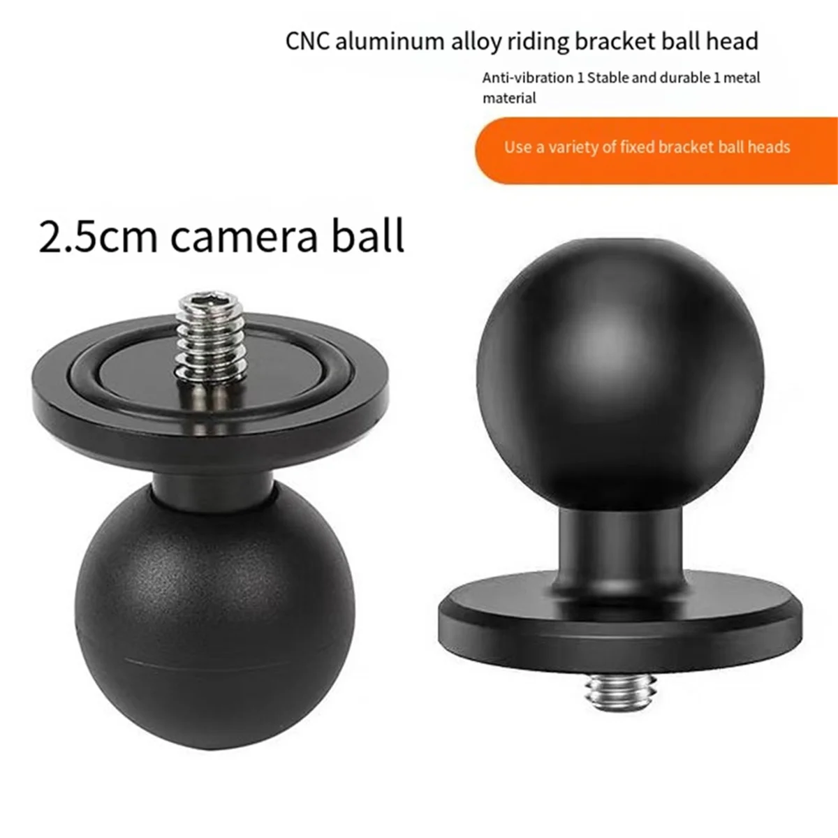 알루미늄 볼 헤드 어댑터, 25mm 마운트 베이스 오토바이, 휴대폰 거치대 핸들 바, 액션 카메라 액세서리, 신제품