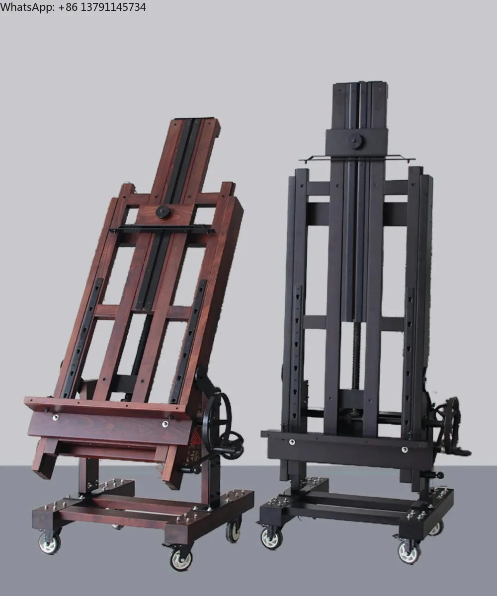 Beech Wood Large-scale Oil Painting Easel Art Special Multi-functional Flat Stand Dual-use Master Teaching Double Rocker