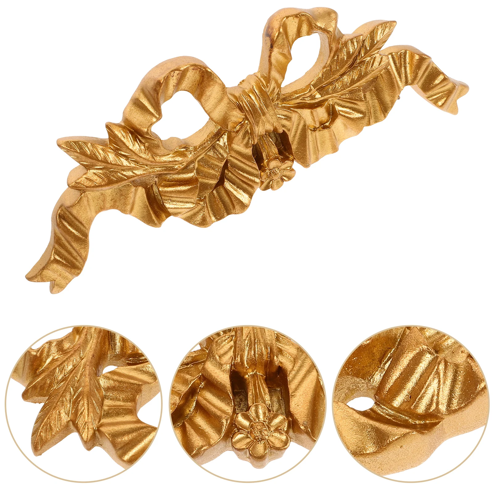 

Elegant Resin Bow-Knot Fine Ornament For Bedroom Living Room Bow Art Craft Hanging Bow Ornament Resin Decorations