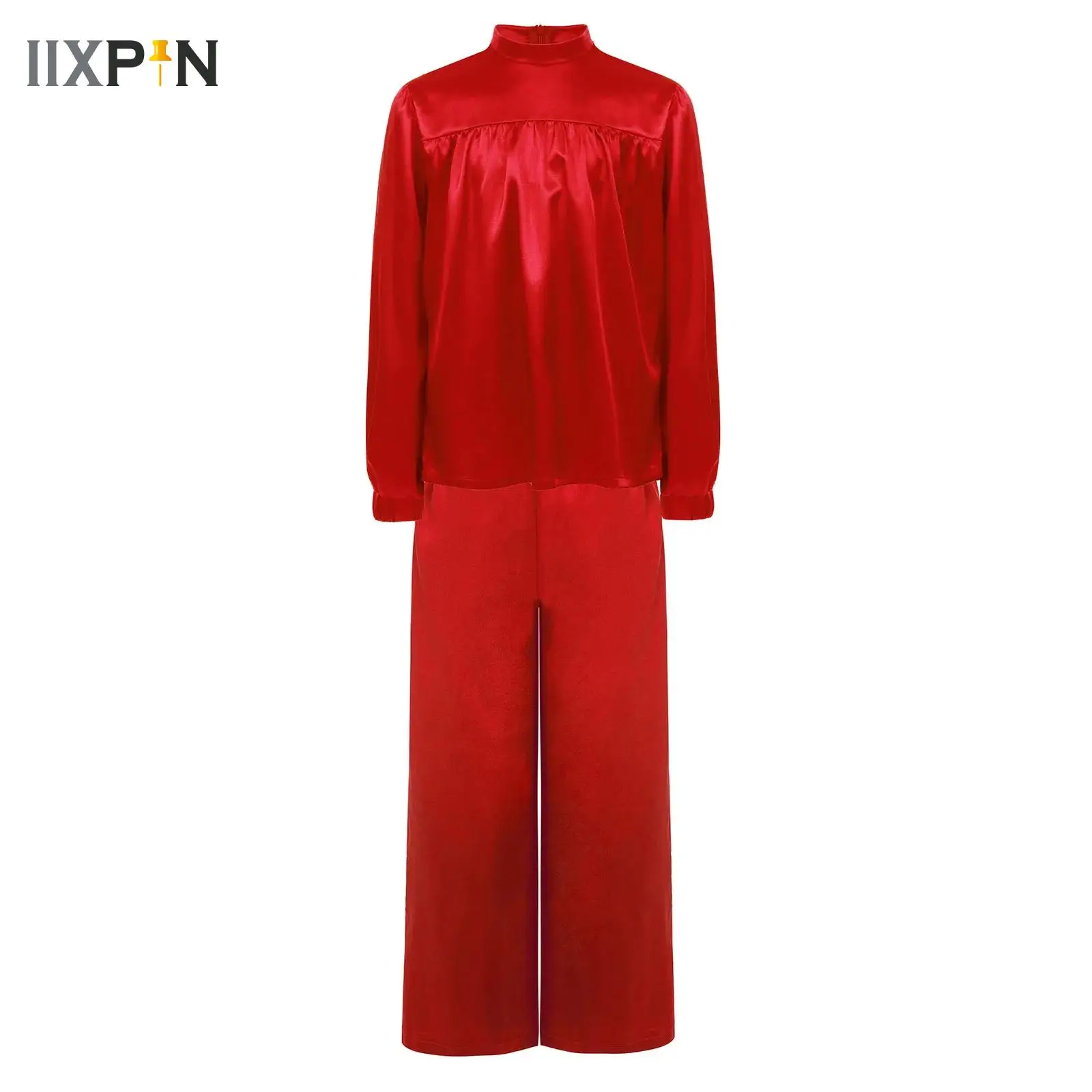 

Girls Boys Kids Liturgical Praise Dance Tops And Pants Set Jazz Ballet Modern Dancewear Church Worship Choir Performance Costume