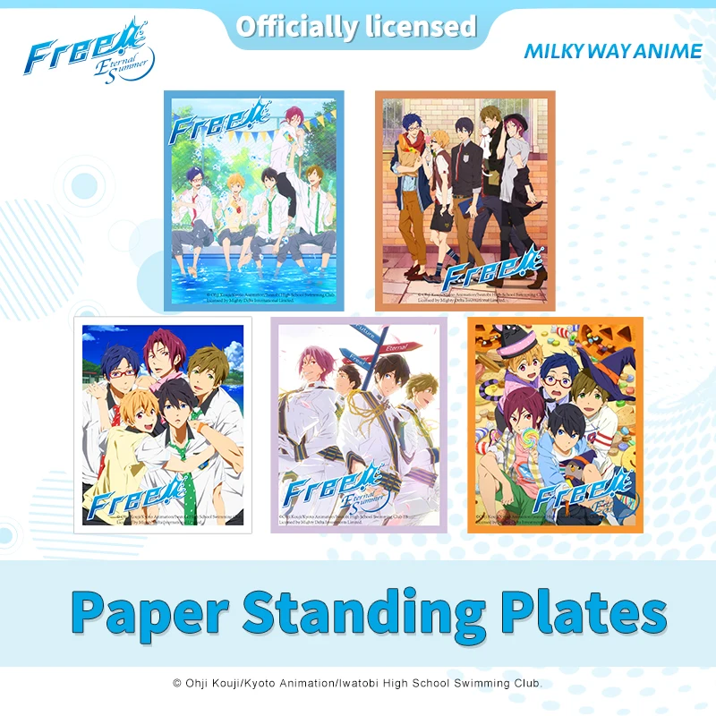 

Milky Way Anime Genuine Authorization Free! Iwatobi Swim Club Haruka Nanase Makoto Manga Paper Stand Plates Figure Desktop Decor