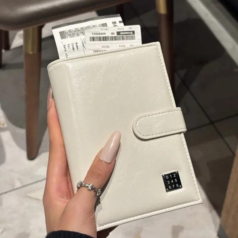 Korean-style Minimalist Passport Holder Multifunctional Card Wallet New Premium ID Organizer with Instagram-inspired Aesthetics