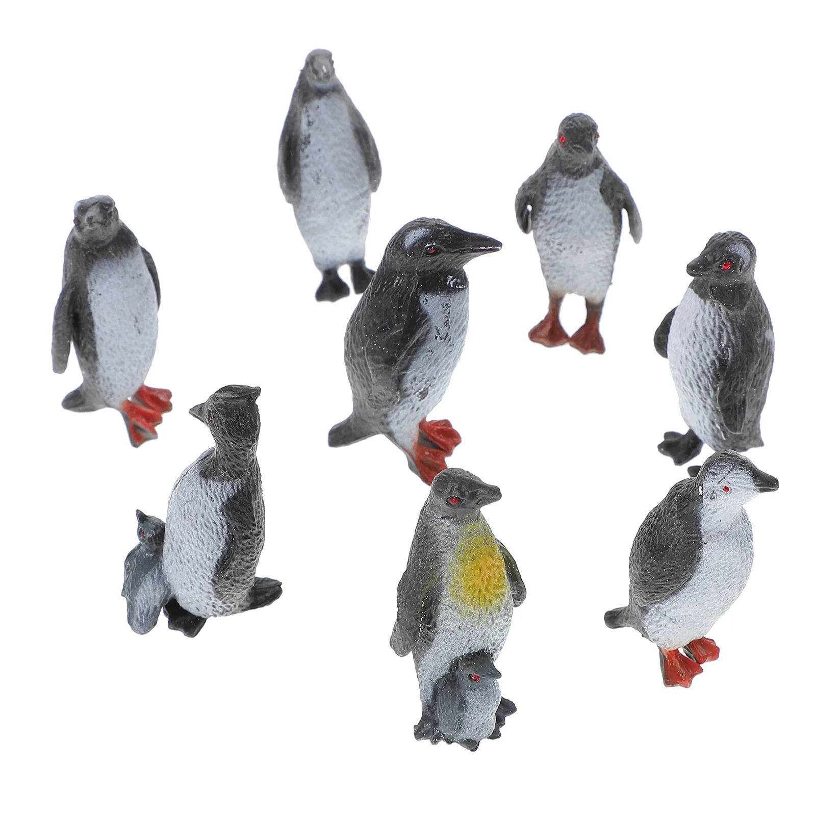 

8pcs Plastic Ocean Animal Penguin Figure Model Preschool Kids Playthings Model Plastic Penguin Toys Set