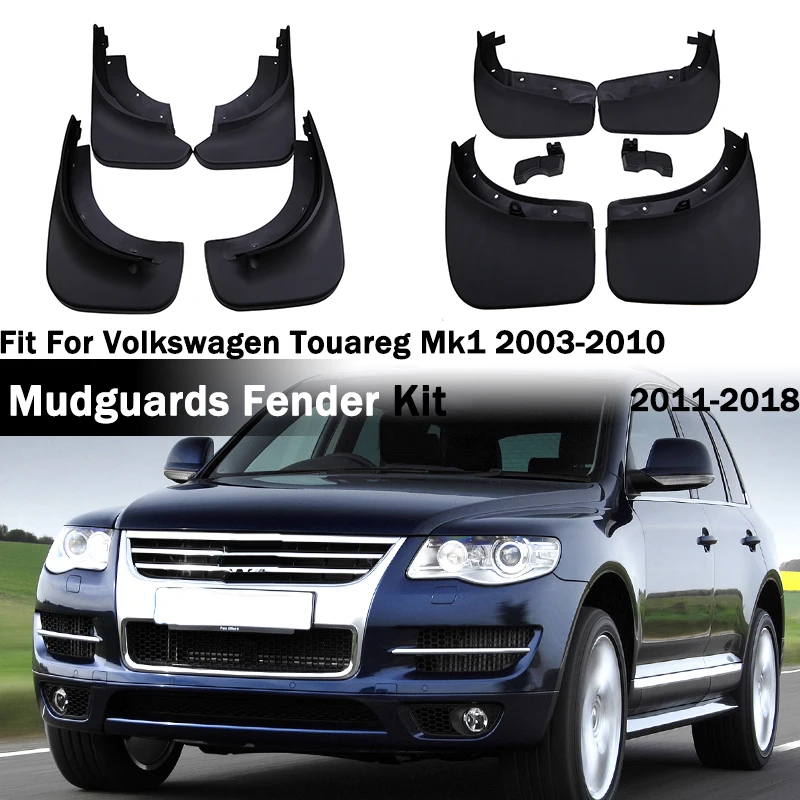 

Set Mudflaps Splash Guards Front Rear Mud Flap Mudguards Fit For Volkswagen Touareg MK2 2011-2018 MK1 2003-2010 Car Accessories