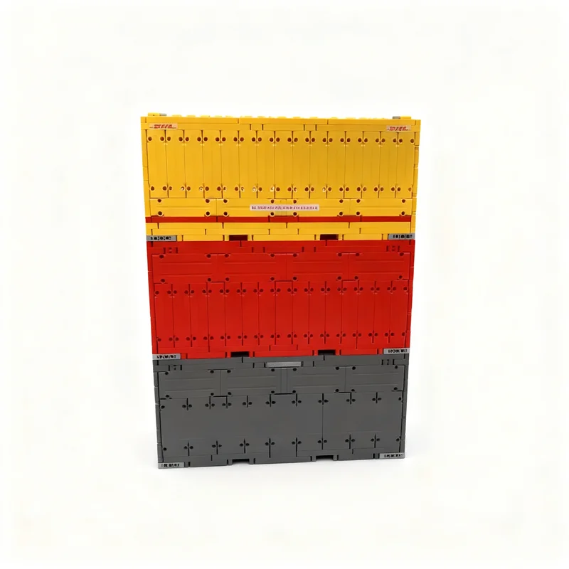 947 個 MOC コンテナテクニカルスタイルスタッドモデルビルディングブロックアーキテクチャクリスマスギフト組み立ておもちゃ DIY アイデアクリエイティブ