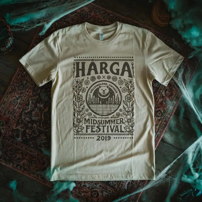 Harga Midsummer Festival 2019 película de terror inspirada en Midsommar camiseta unisex