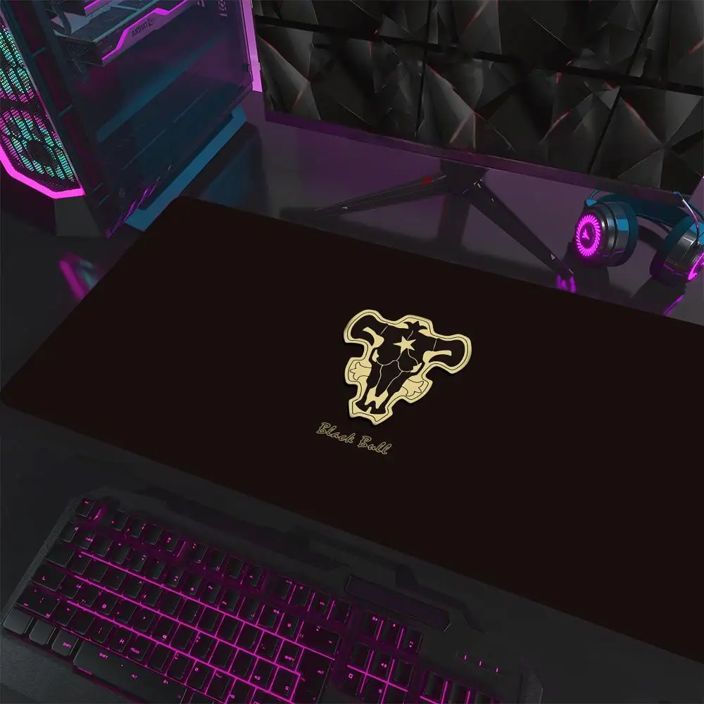 Black Clover Mouse Pads Gamer Keyboard Mat Pads Gaming Desk Protector Laptops Large Mousepad Cartoon Deskmat