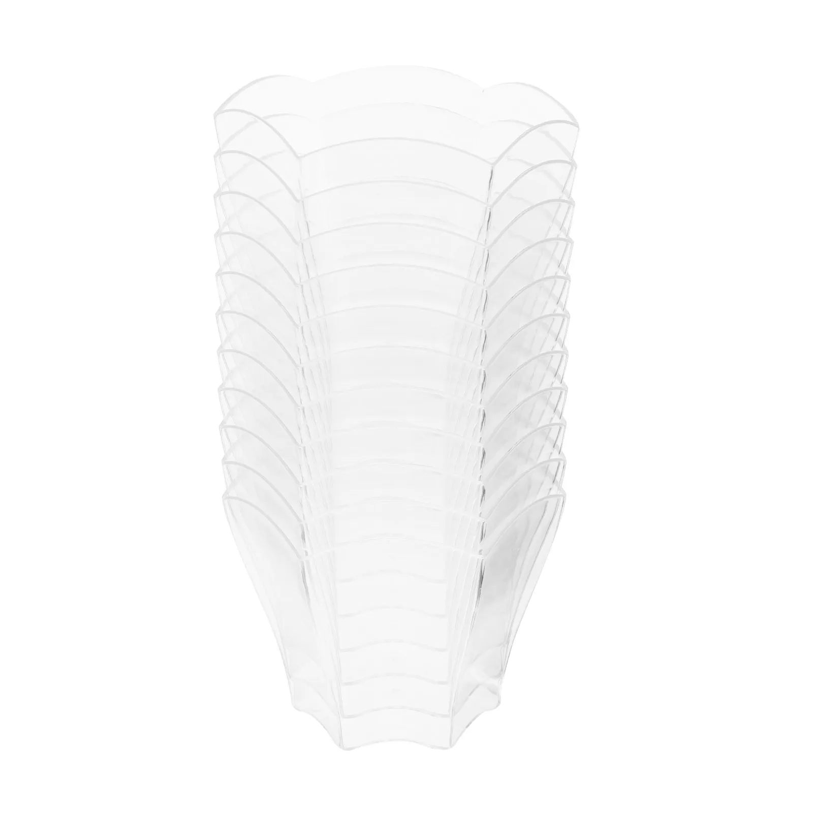 

50Sets Elegant Transparent Dessert Cups Multiple Uses Wine Glass Decorative Effect Exquisite Workmanship Smooth Finish