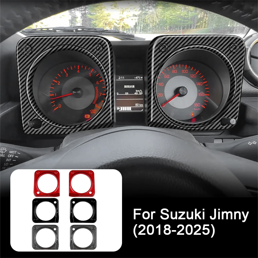 Car Dashboard Protective Cover For Suzuki Jimny 18-25 Instrument Panel Up Speedometer Frame Decoration Auto Interior Accessories