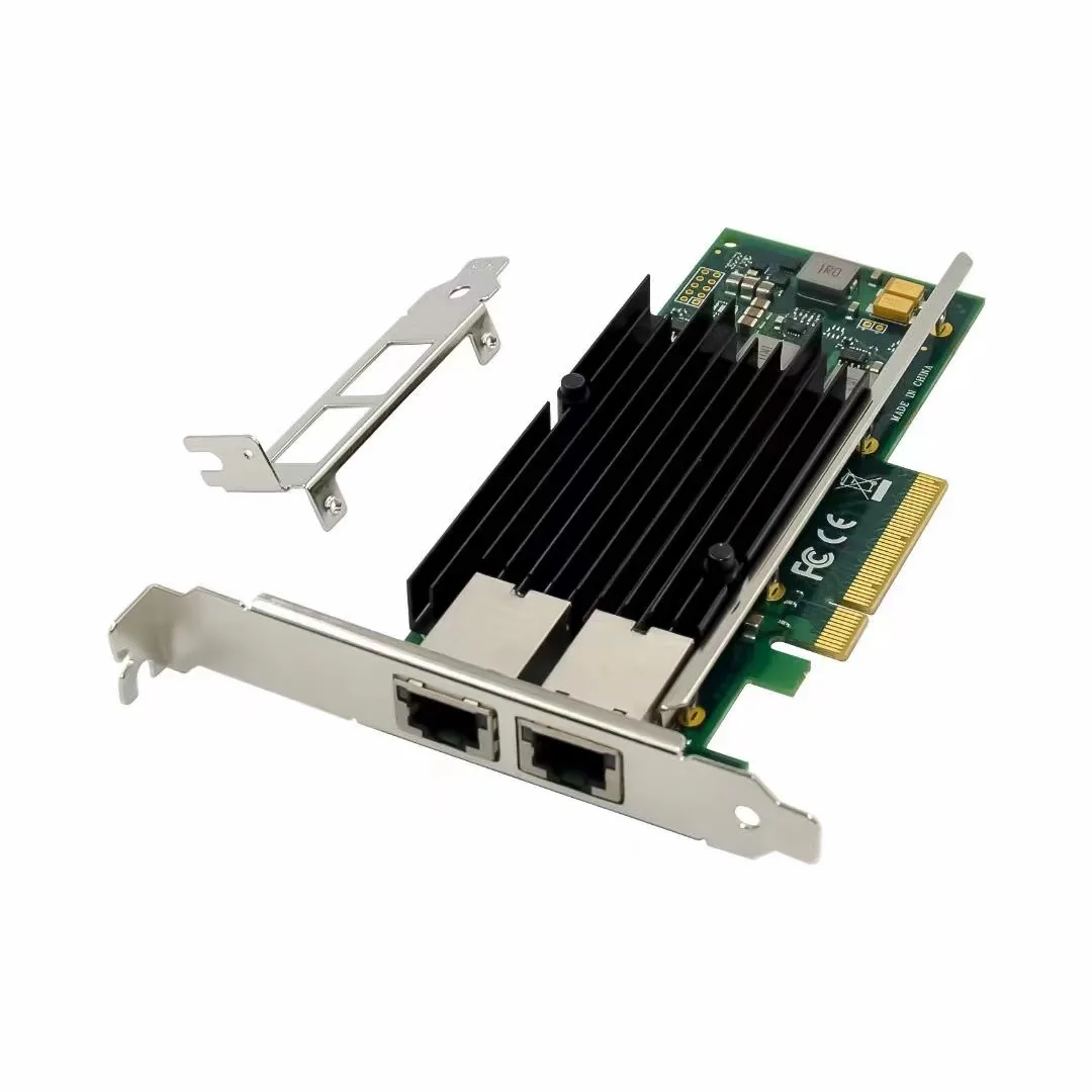 

10Gb Gigabit Ethernet PCI-E Network Controller Card PCIe X8 X540 Dual-RJ45 10G Server Converged NIC