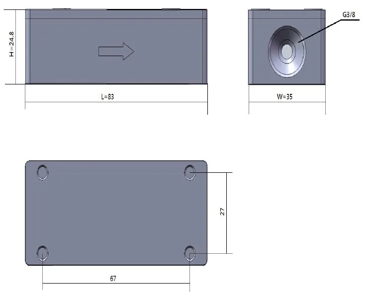 MEMS CNG air mass flow sensor for medical industry meter mass flow meter