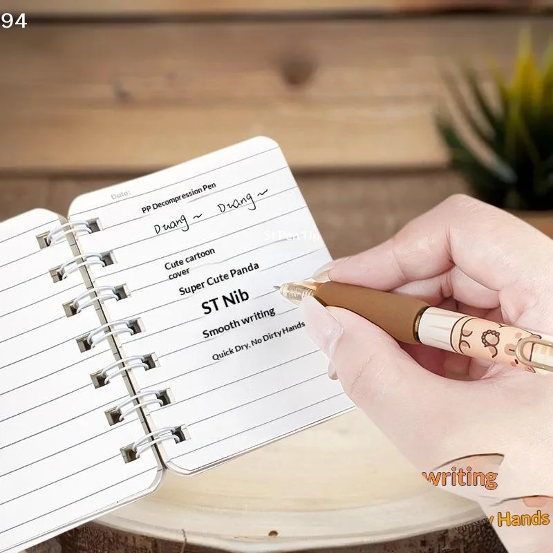 

4 шт., гелевая ручка с милым рисунком капибары, снятие стресса, мягкая ручка, нейтральная ручка, школьные письменные принадлежности, канцелярские принадлежности