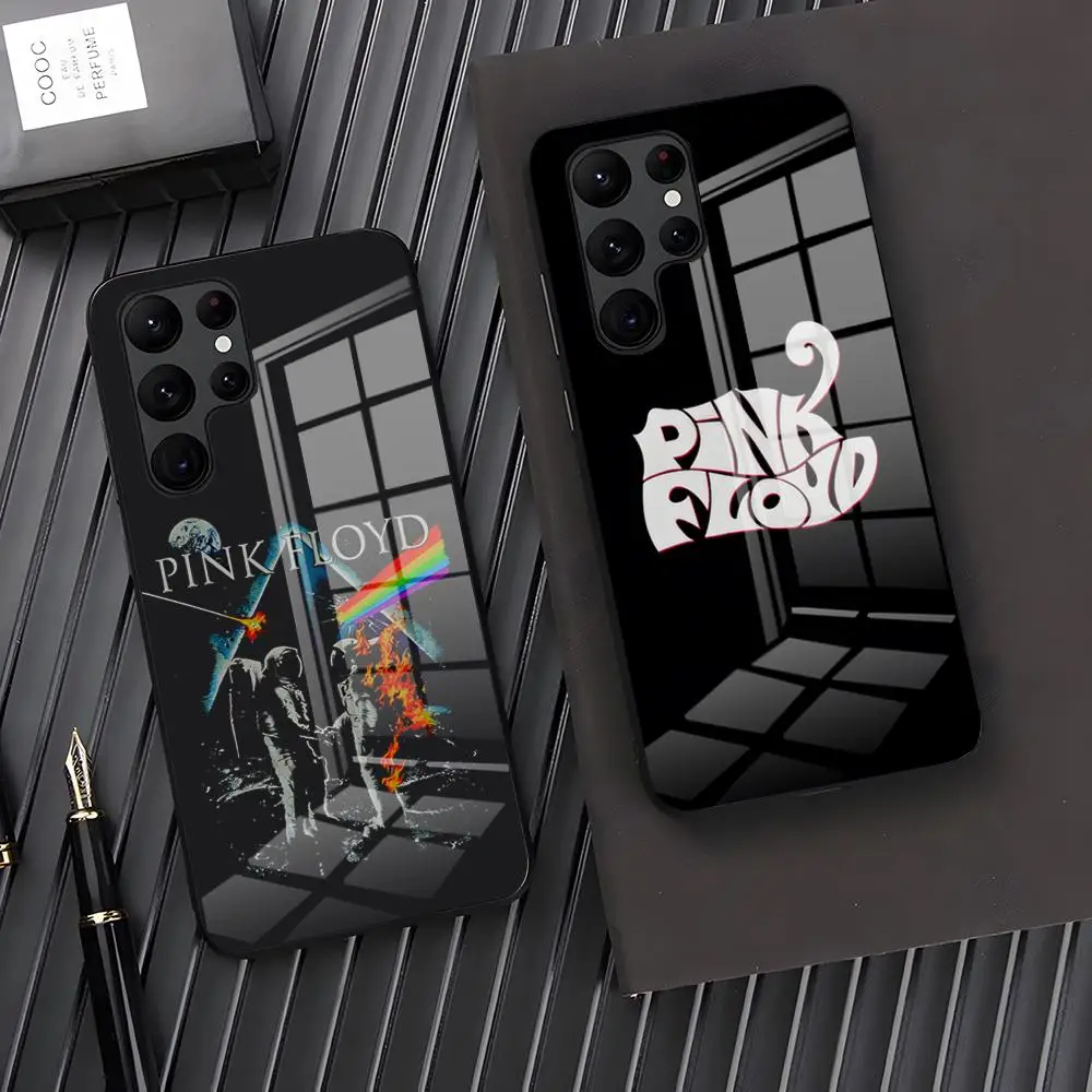 Rock Band Pink Floyd Phone Case For Samsung A25 A13 A33 5G A54 A36 A35 A56 A52 A14 Shockproof Glass Cover