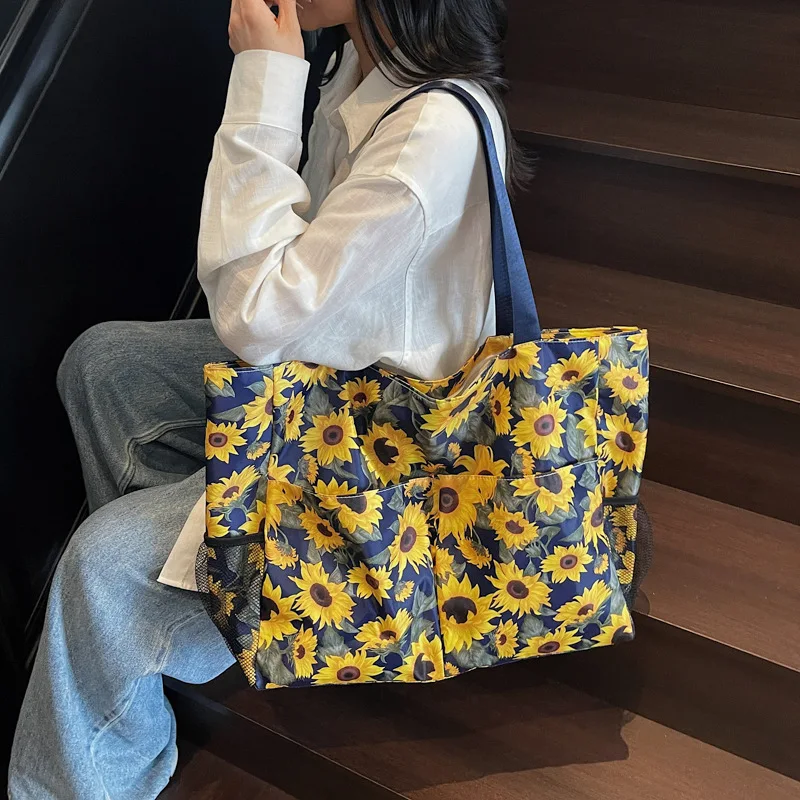 

Small Tote Bag for Women Shoulder Bags Summer Beach Bag Fashionable Lightweight Nylon Designer Bag Bolsos De Mujer Сумка Женская