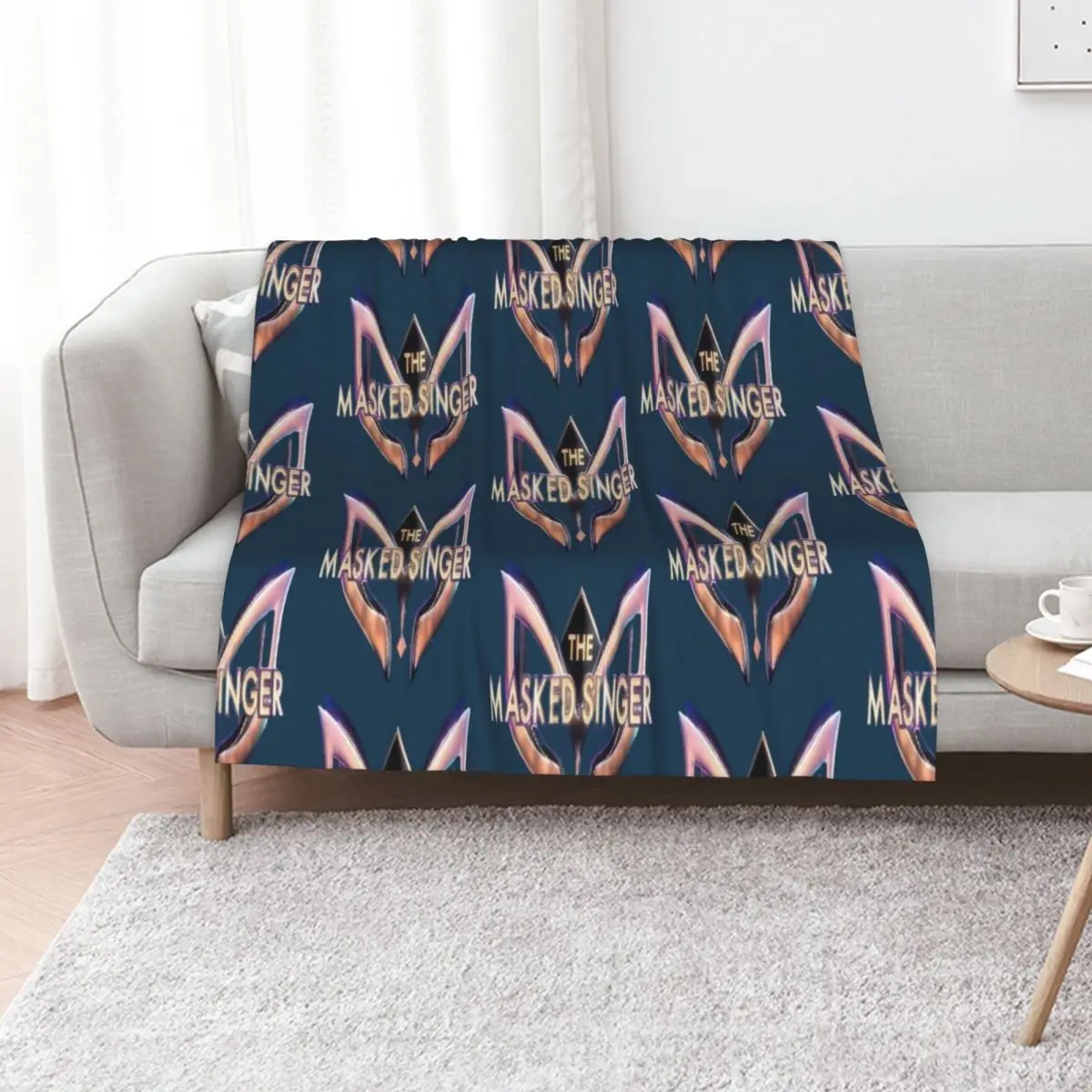 The masked singer Throw Blanket Comforter Decorative Sofa Plaid blankets ands Plaid on the sofa Warm Blankets