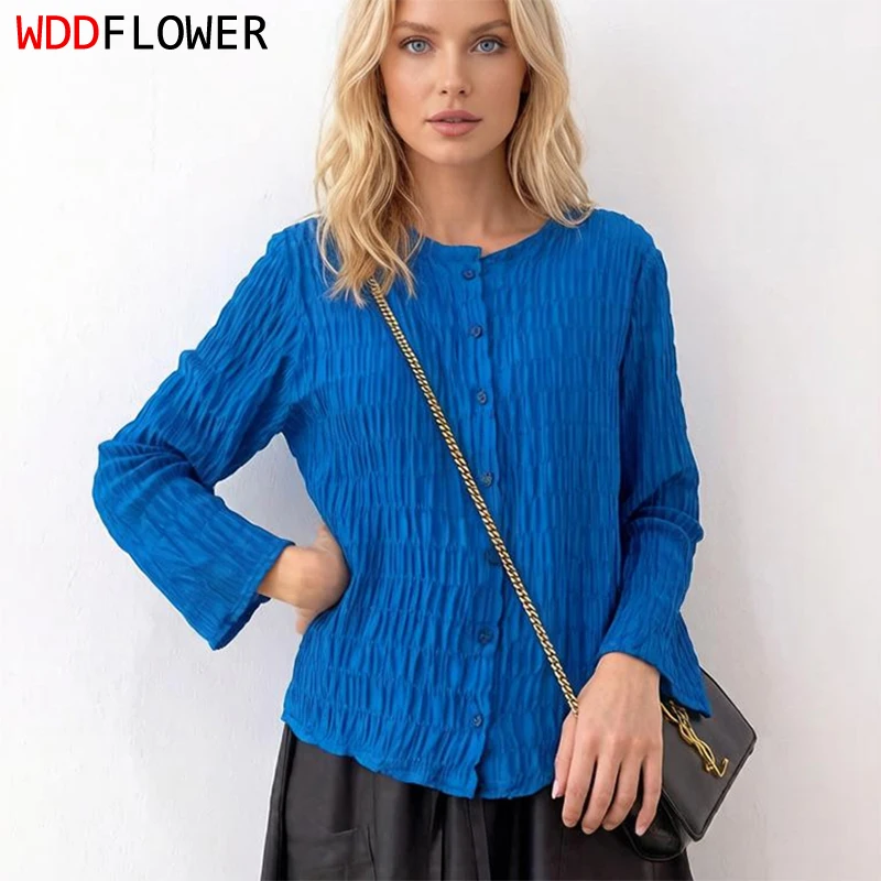 

Женская рубашка с длинным рукавом из 93% шелка тутового шелкопряда и 7% спандекса, однотонная, с пуговицами, повседневный топ-блузка, кардиган M1525