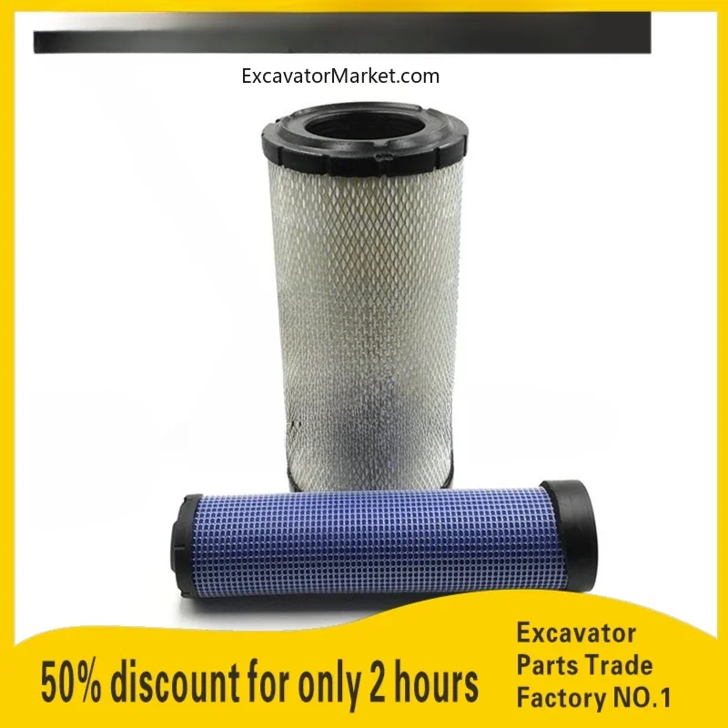 Excavator Spare For Caterpillar cat e312b/312c Air Filter Engine Filter Style Ab Grid Air Filter Excavator Accessories