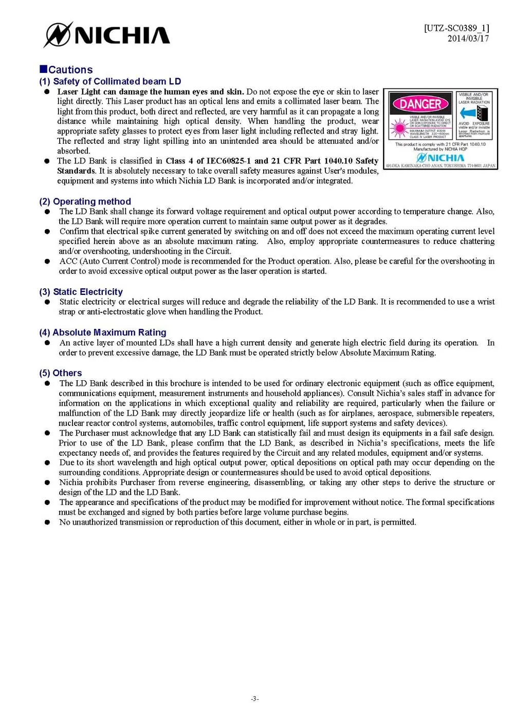 

Sony TO18-5.6mm Violet 405nm 100mW Laser Diode (Single Mode)