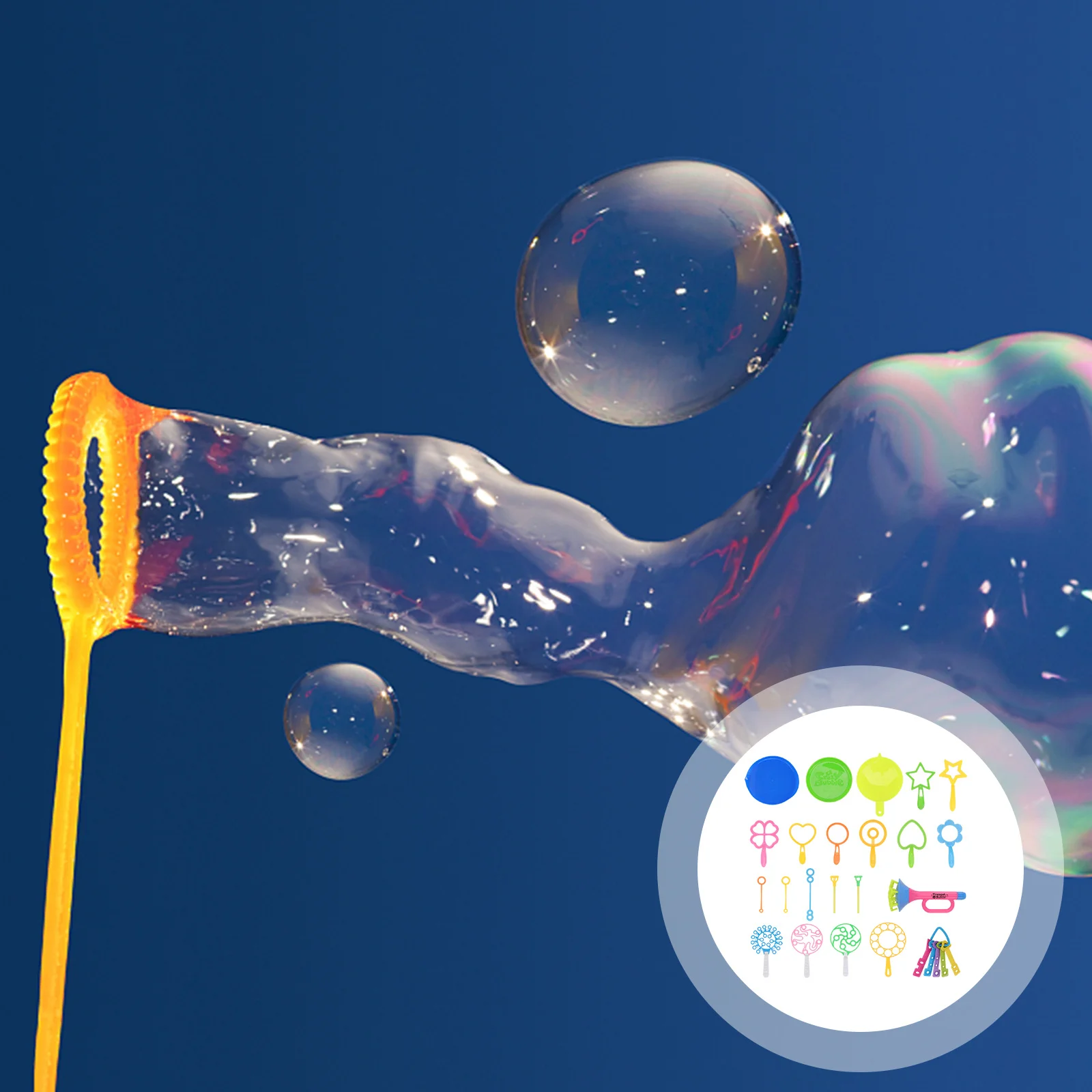 29Pcs Bubble Stick Set Cartoon Bubble Bar Durable Handle Tray Outdoor Play Fun Kids Funny Toy Kids Accessories