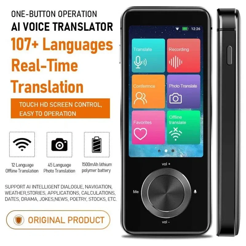 Nuevo Traductor de voz instantáneo M9, idioma portátil en tiempo Real, traducción inteligente, 16 idiomas sin conexión, interpretación simultánea