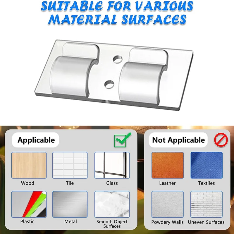 50PCS Hooks for Outdoor String Light Clips, Heavy Duty String Light Hooks Clips Waterproof UV-Resistant, Durable Clips-Grocery