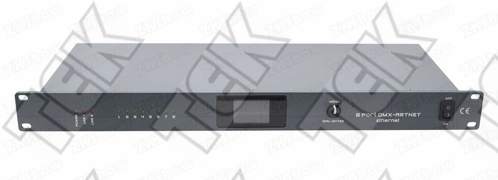 8 Port DMX-Artnet Ethernet RDM Output Port of Tiger Touch Ma Console 3Pin XLR for Stage Landscape Architectural Light Controller