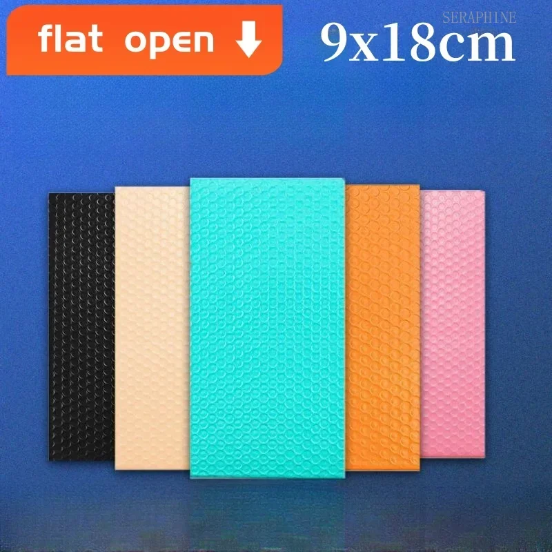 100pcs Flat Mouth Bubble Envelope Mobile Phone Case Tempered Film Packaging Bags Padded Thickened Shockproof Bag