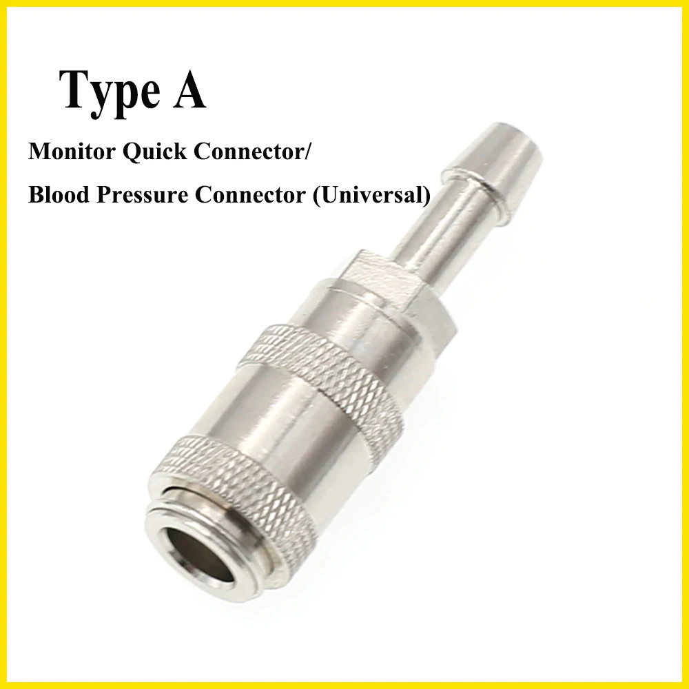 Blood Pressure Cuff Connector Gas Circuit Quick ECG Monitor Armband Adapter Universal Type Clinic Hospital Supplies Tools