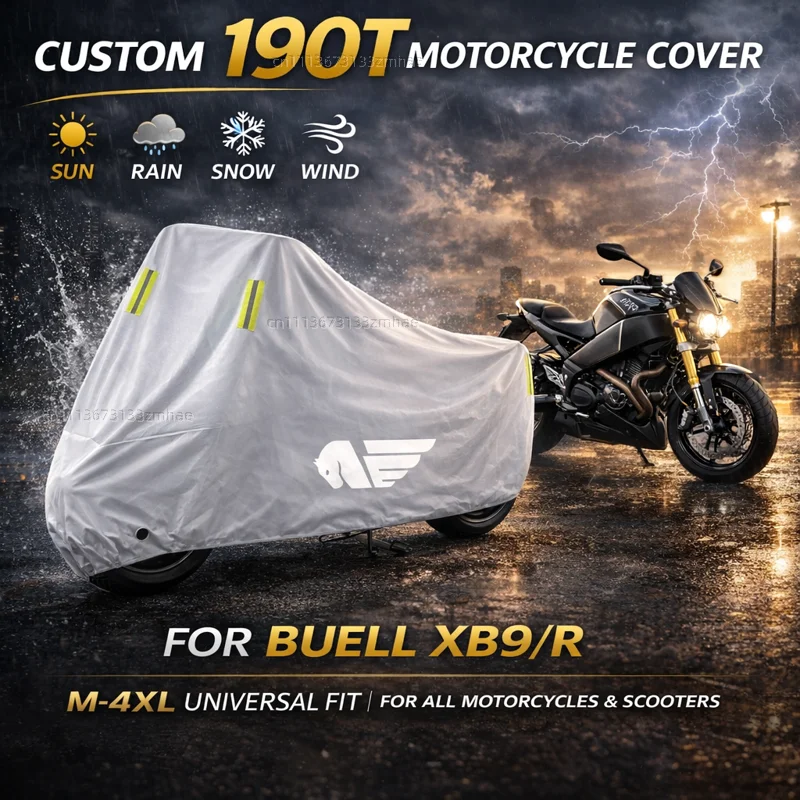 

Чехол для мотоцикла Buell XB9/R, XB12/R/XT, XB9S, XB12S, XB12Scg, Ulysses 1125CR, 1125R, водонепроницаемый, защита от дождя, пыли и солнца, для использования на улице
