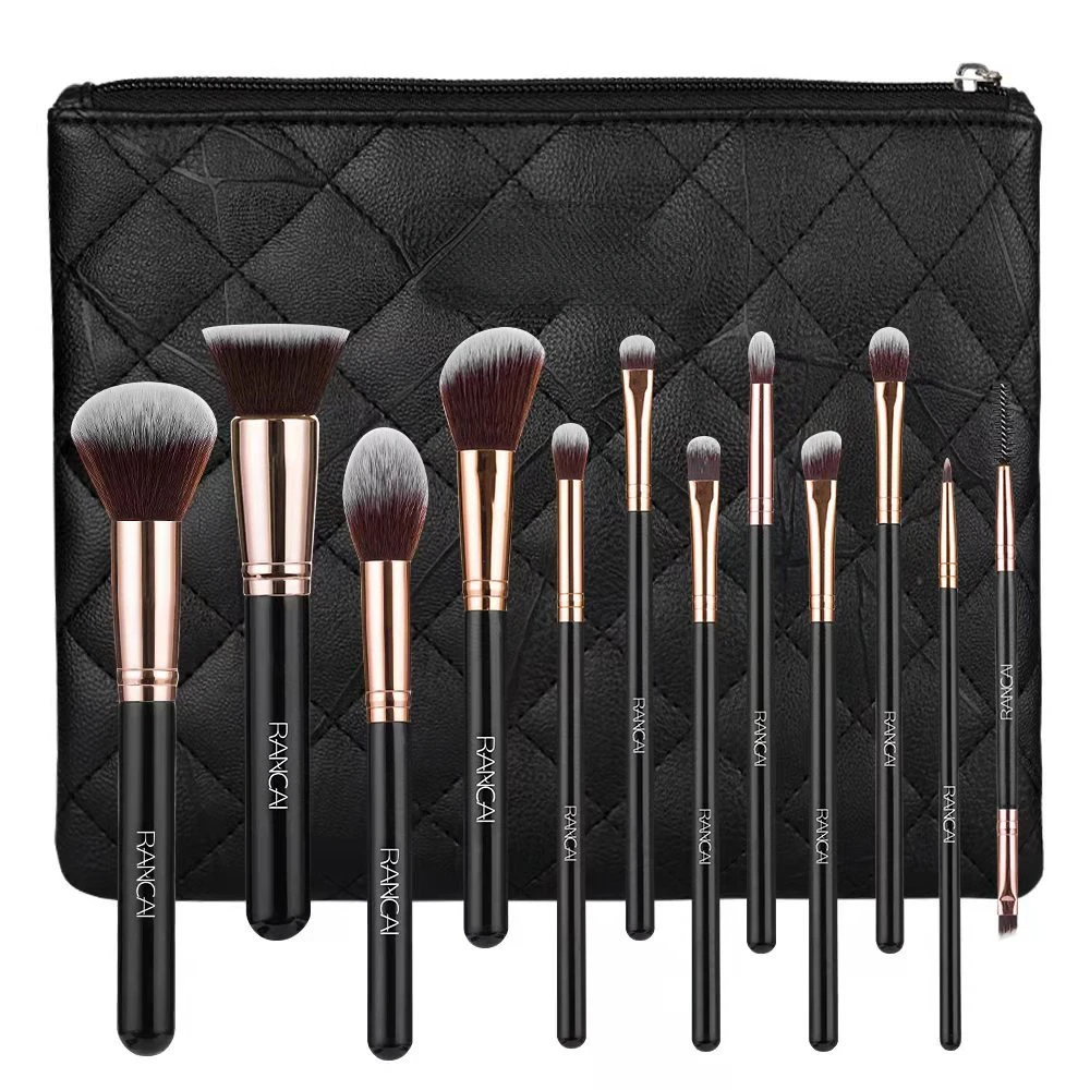 12Pcs Make-Up Pinsel Set Weiche Detail Lose Pulver Lidschatten Highlighter Foundation Concealer Frauen Make-Up-Tool