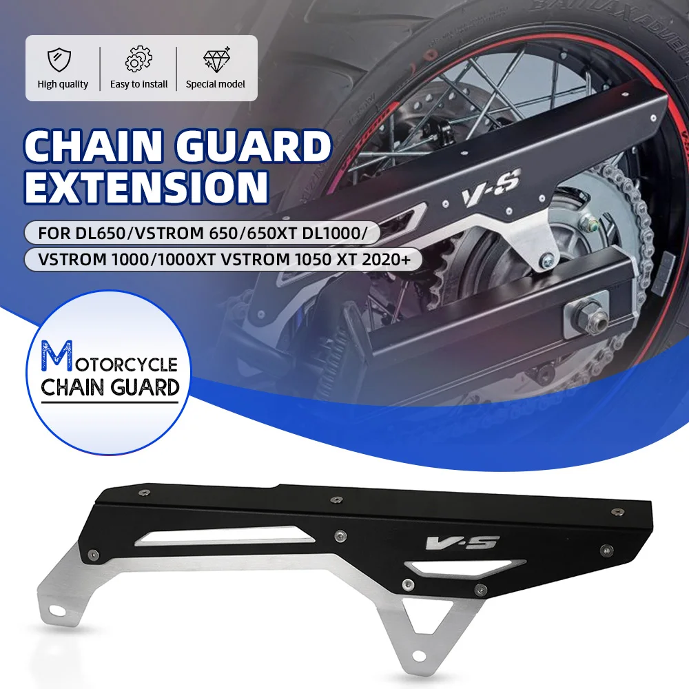 

For Suzuki DL650/V-Strom 650/650XT DL1000/ V-Strom 1000/1000XT V-Strom 1050 XT 2020+ Motorcycle Chain Guard Cover Protector Fits