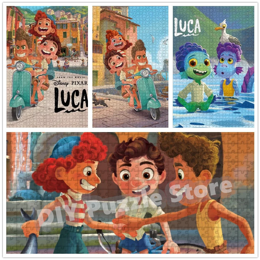 Diy Jigsaw Puzzles Luca and Frineds Cartoon 300/500/1000 Pieces Assembled Intelligence Puzzles Gifts Birthday Christmas Gifts
