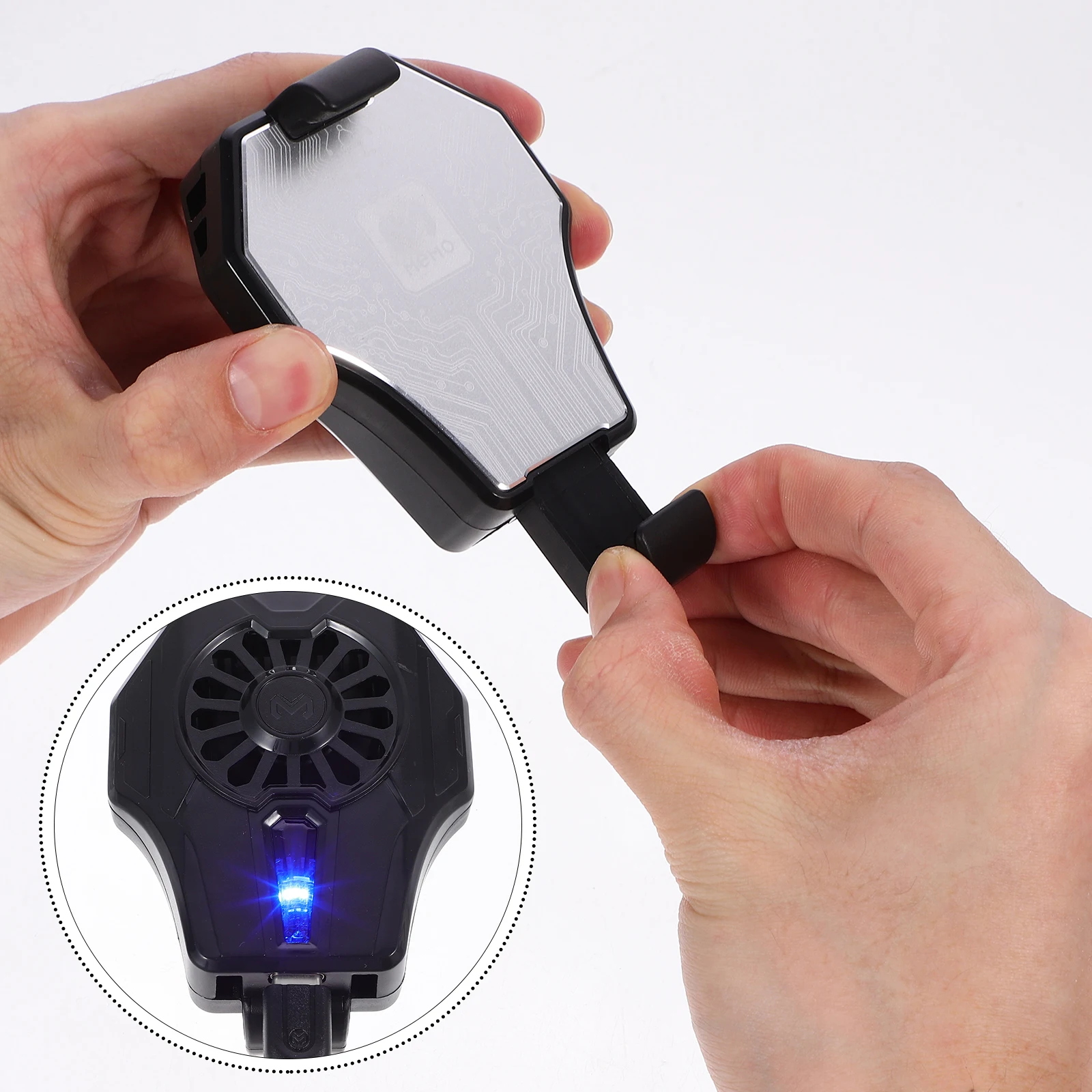 

1 шт., кулер для мобильного телефона, полупроводниковое охлаждающее устройство, зажим для радиатора телефона, бесшумный малошумный вентилятор для рассеивания тепла