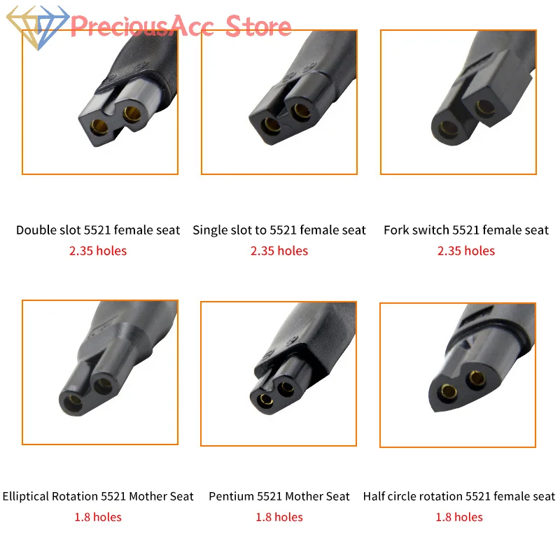 8Pcs 5V USB Charger Cables, DC Power Leads for Electric Shavers and Hair Clippers, Universal Replacement Cord for Travel Use