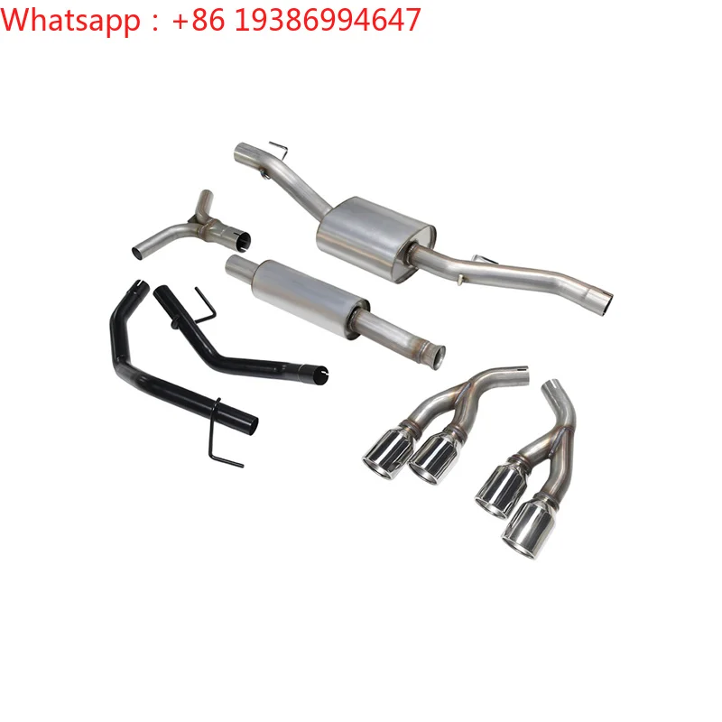 For Maiker Steel Exhaust Pipe for Jeep Gladiator JT-Mirror Polished Finish 1.5mm Thick Black 2019-2020 Model 1 Year Warranty
