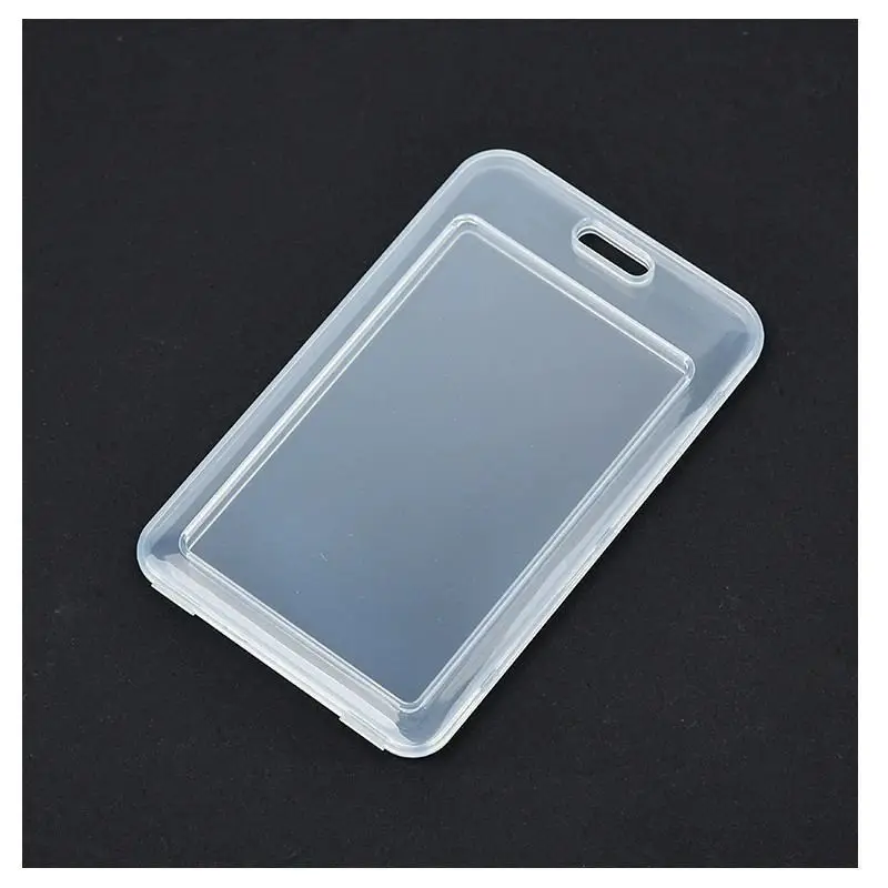 5/10PCS Waterproof Transparent Card Clip Plastic Protective Sleeve Bank Credit Card Protective Sleeve ID Card Wallet for Work