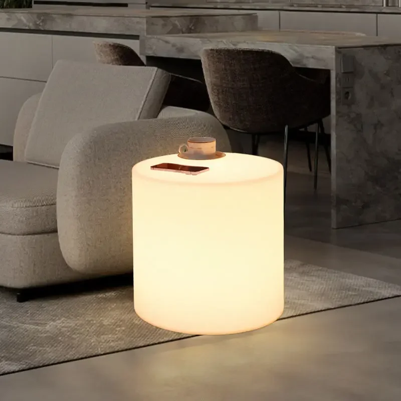Multifunctional floor lamp, bedside cabinet, storage rack, integrated desk lamp, bedroom, living room, coffee table