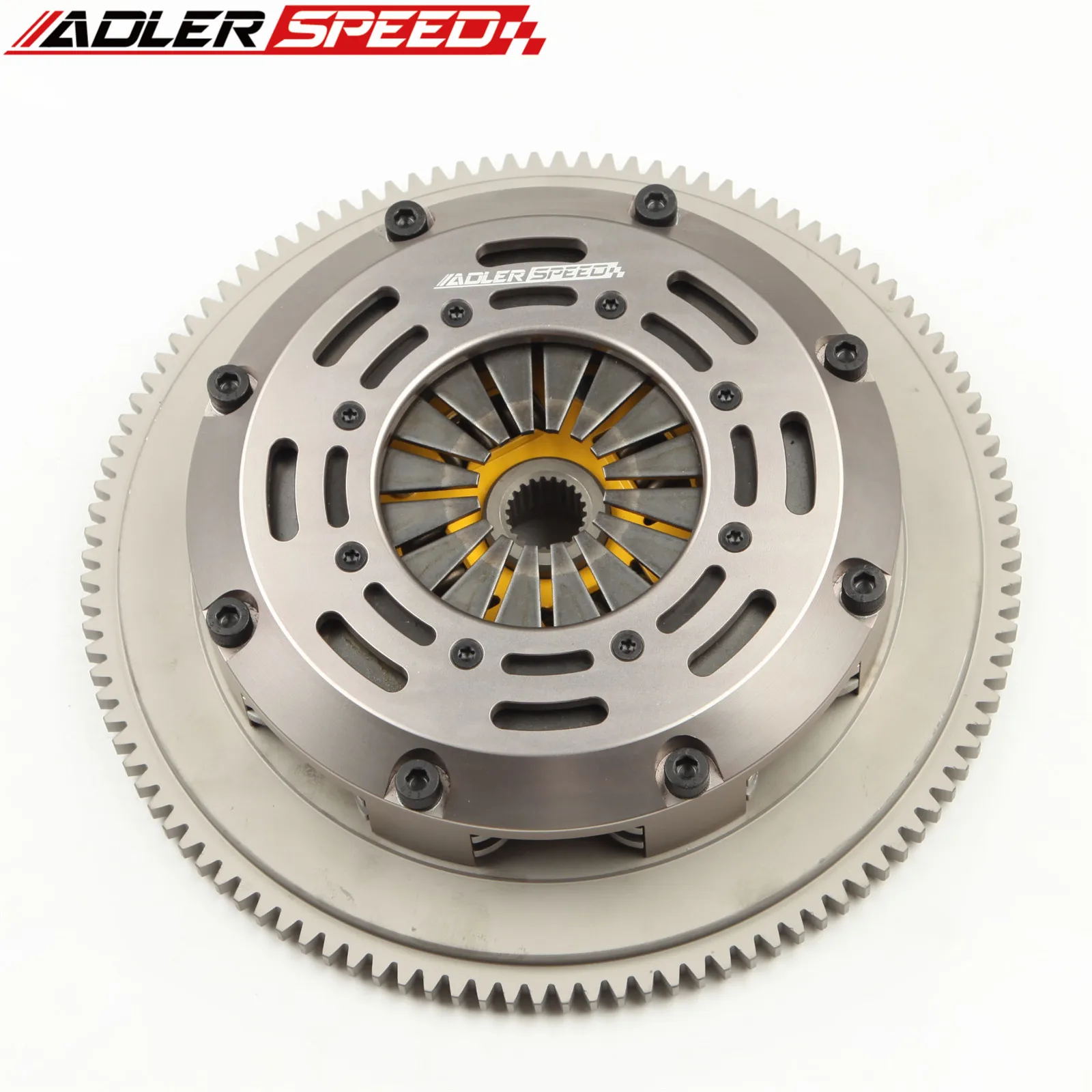 ADLERSPEED SPRUNG CLUTCH TWIN DISC KIT FOR 01-03 MAZDA PROTEGE MAZDASPEED TURBO Standard WT