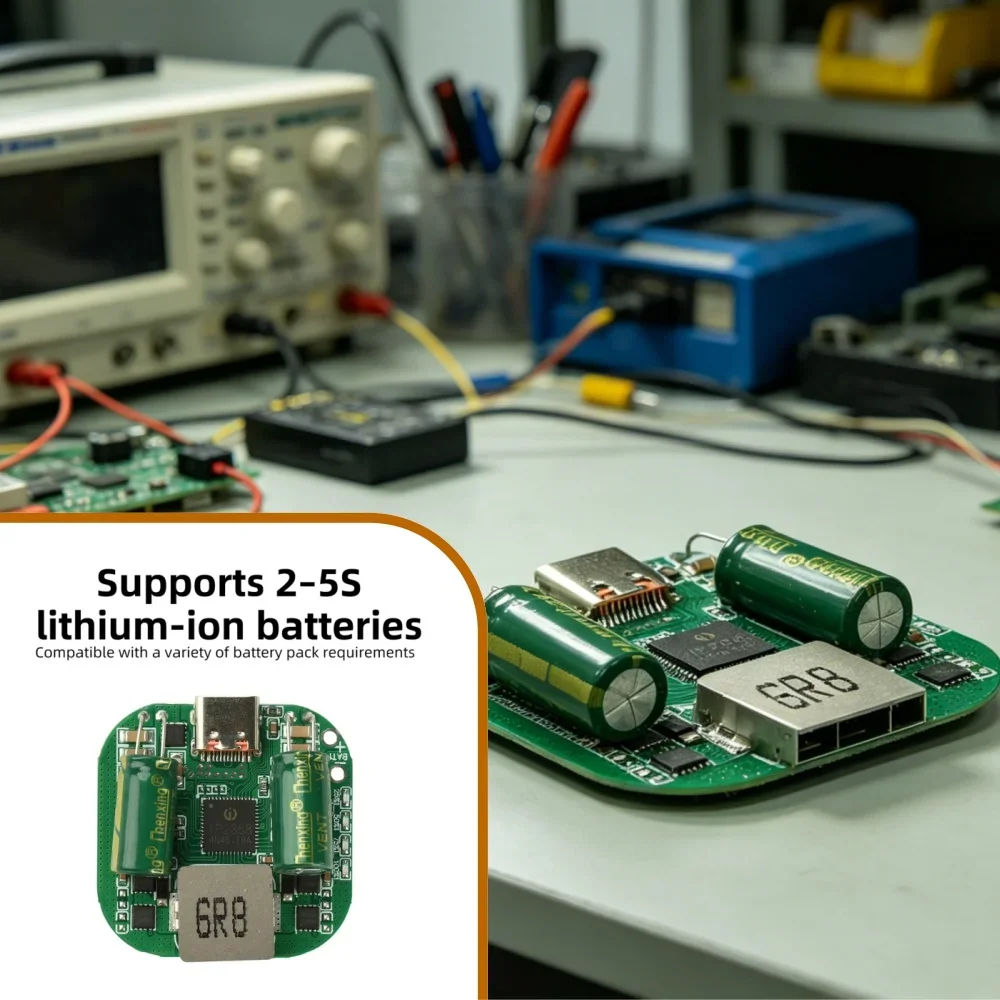 2-5S Lithium Battery Charging Module IP2368 100W PD Fast Charger Type-C Interface Support FCP AFC SCP DIY Power Bank Drone
