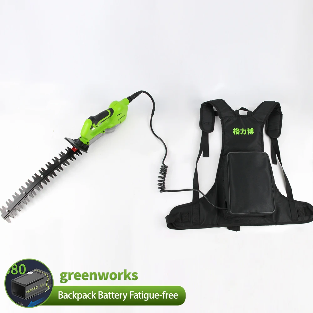 Greenworks 40V Brushless Electric Hedge Trimmer With Curved Blade 27Mm Blade Opening 350Mm blade Length Tool Only