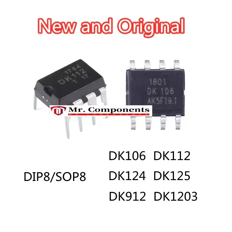 10 шт. DK106 DK112 DK124 DK1203 DK125 DK912 DIP8 SOP8 SOP7 AC-DC контроллер и регулятор В наличии