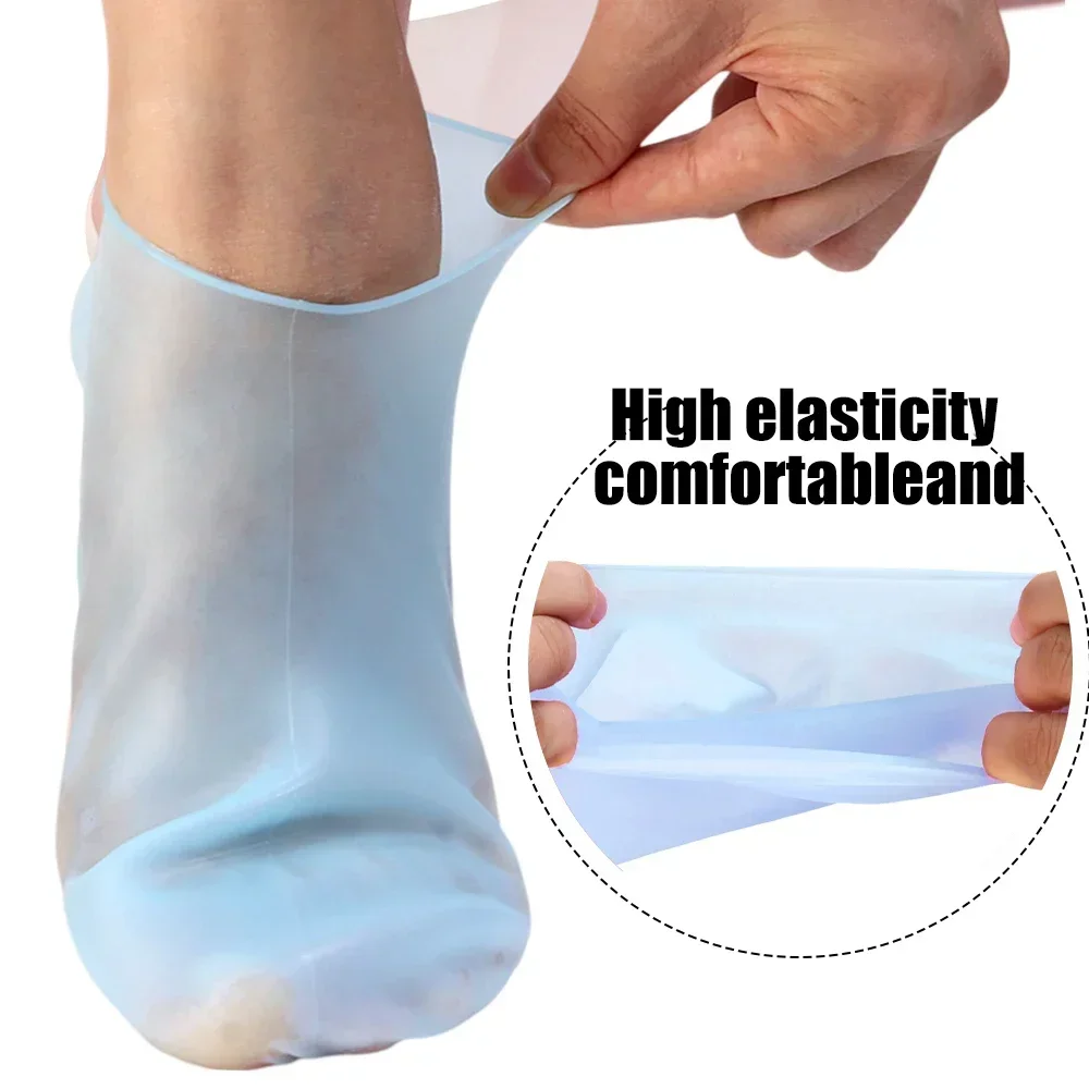 1/3 pares de silicone hidratante pé meias protetora pés capa massagem reutilizável gel meia seco rachado spa pedicure meias