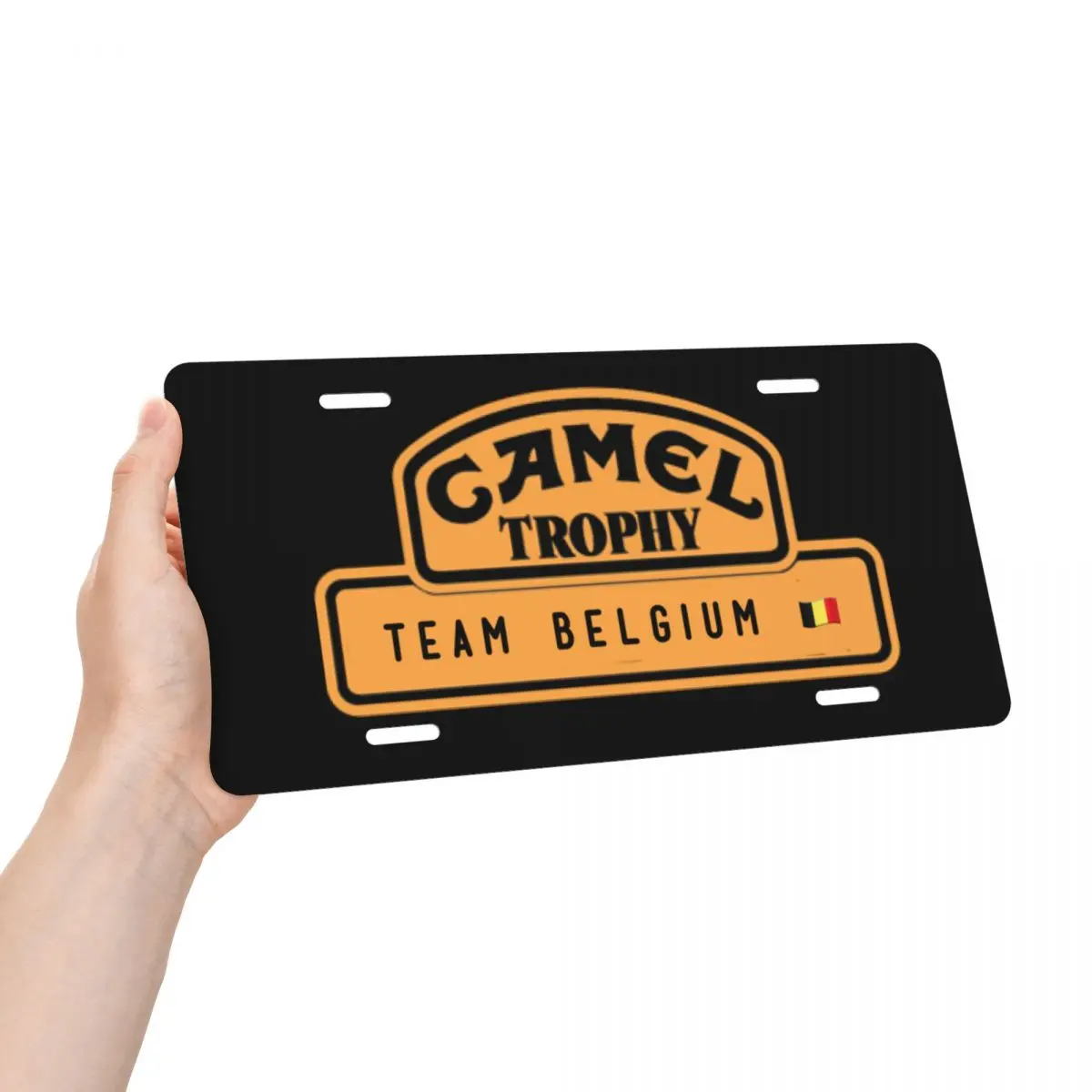 Camel Trophy Logo License Plate Cover Aluminum Metal Novelty Decorative Car Front License Plate Vanity Tag 6 X 12 Inch