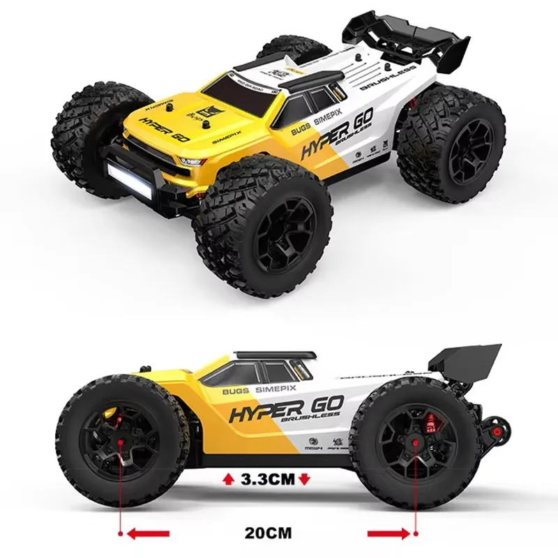 MJX Hyper Go 14207 14208 1/14 4WD RC سيارة 75KM/H أو 65KM/H فرش RC سباق السيارات التحكم عن بعد سيارات على الطرق الوعرة شاحنة اللعب