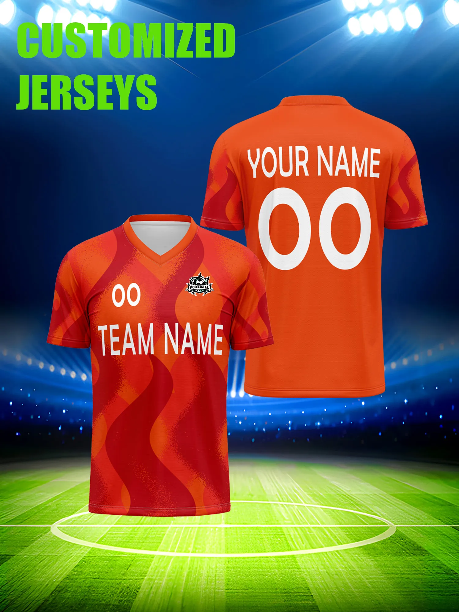 

Футбольная форма на заказ с индивидуальным изображением, номером и именем, эксклюзивная лимитированная серия для болельщиков.