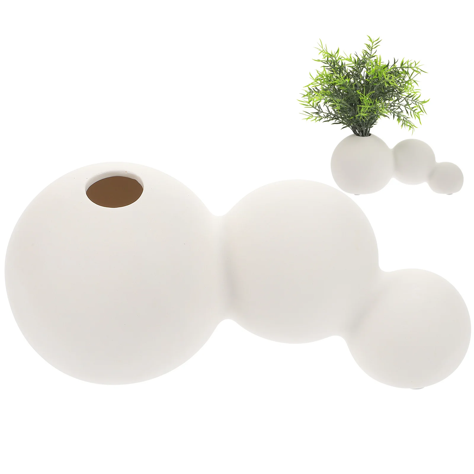 

Creative Ceramic Balloon Shaped Vase Practical Plant Container for Flower Arrangement Table Centerpiece Hydroponics Planter