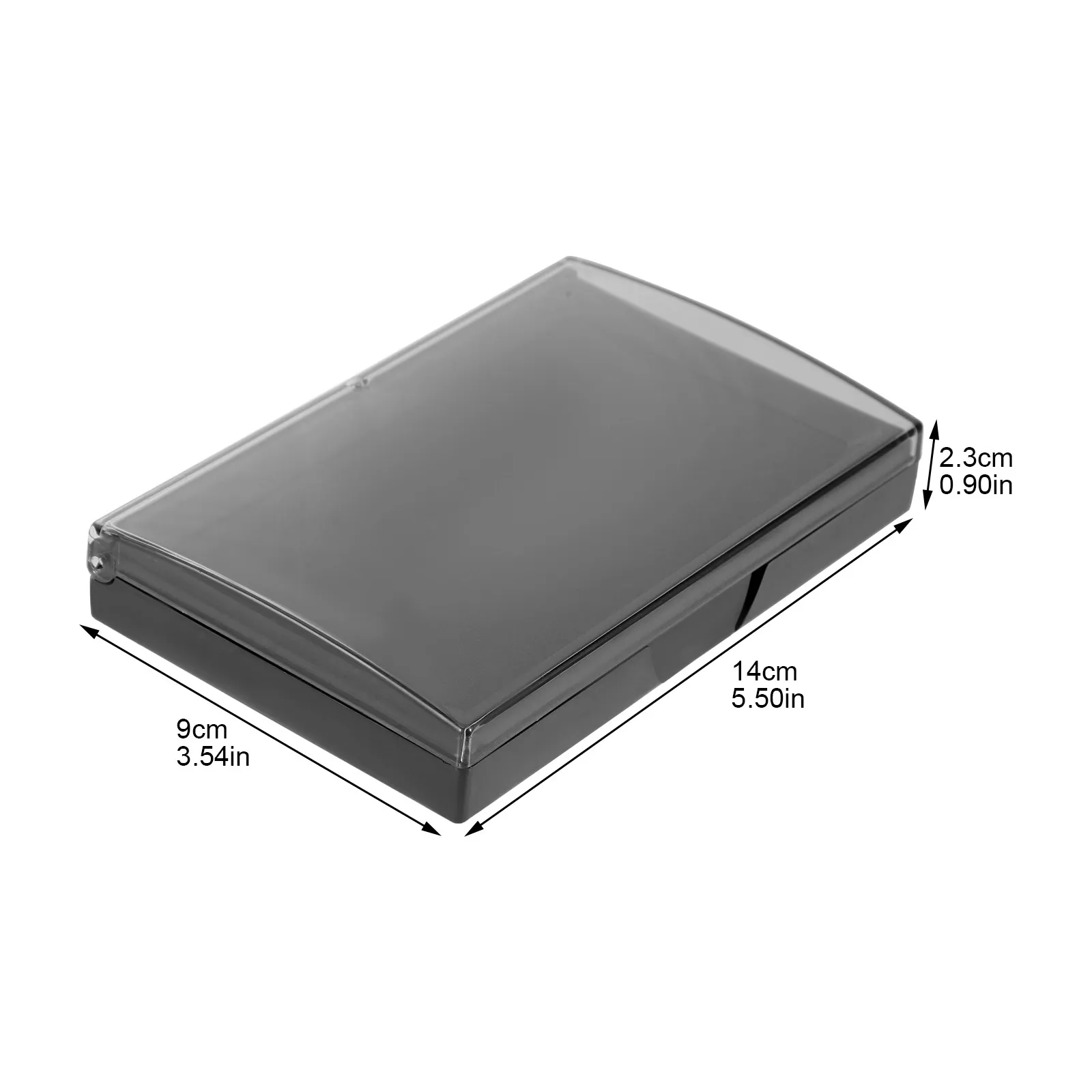 Chinese Retro Style Inkpad Plastic Sealing Box Ink Pad for Calligraphy Painting Stamping Art Supplies Clear Storage Container view 5