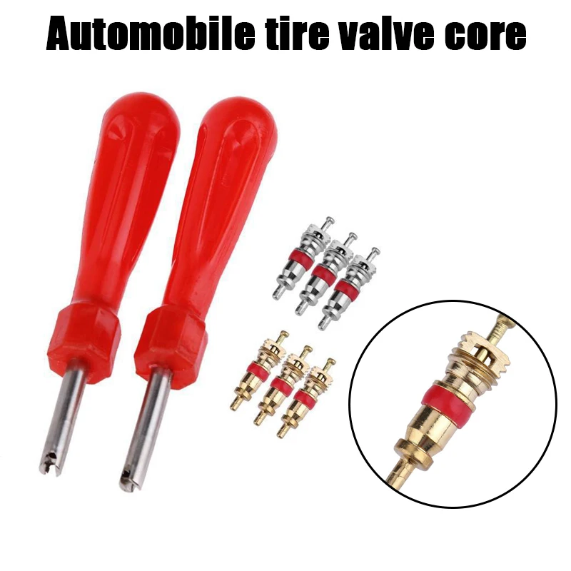 

Новые и высококачественные 5 шт. сердечники клапанов с автомобильной велосипедной шиной, инструмент для ремонта сердечника клапана