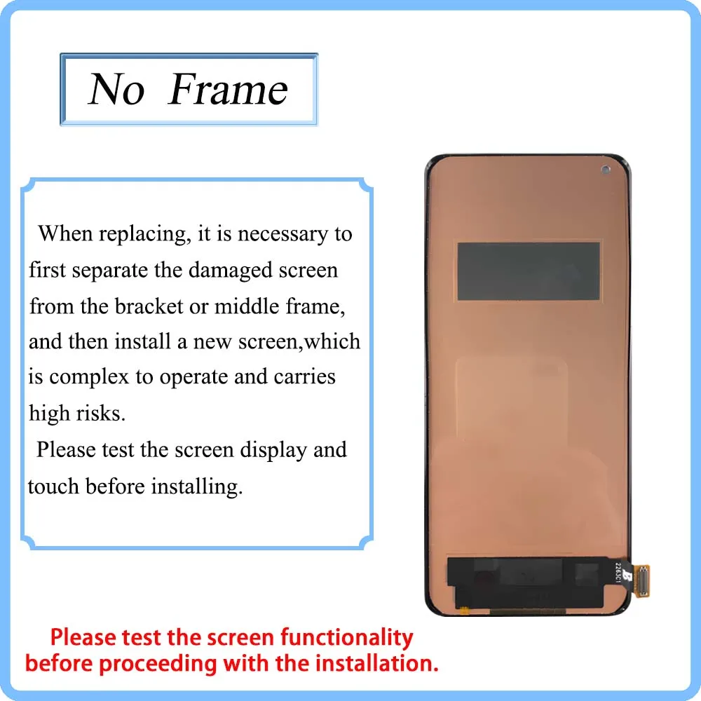 Display LCD Incell Per Oppo Find X3 Pro 5G E Find X2 Neo | Sostituzione 6.7 Pollici Con Kit Attrezzi | Senza Impronte, Non Curvo - 3
