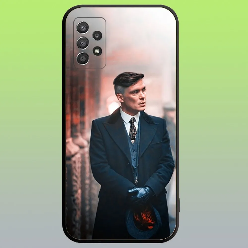 Funda de teléfono Thomas Shelby p-peaky b-linders para Samsung Galaxy A20, A21s, A22, A31, A32, A52, A53, A72,73, A80, A91 funda negra suave